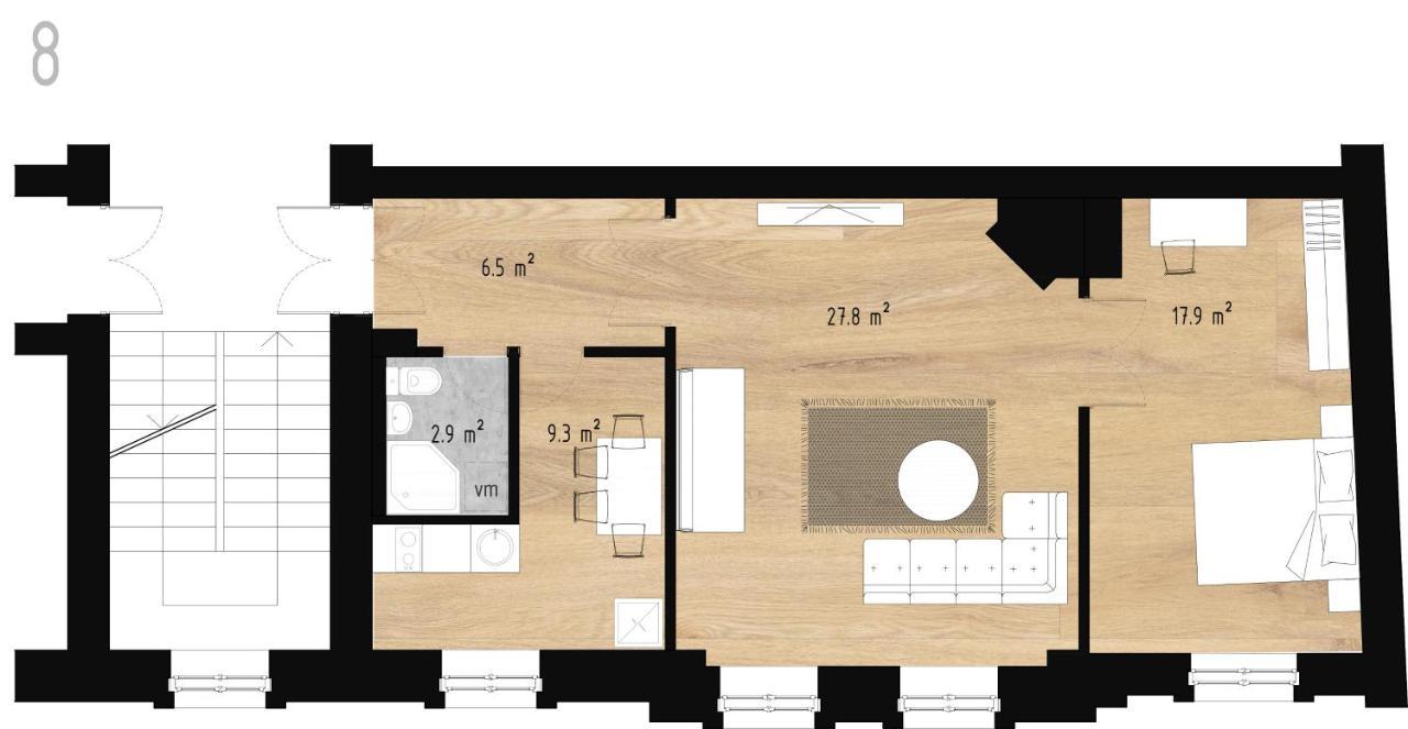 Ancient Storie's Ap 65sqm Renovated Free Parking * Riga